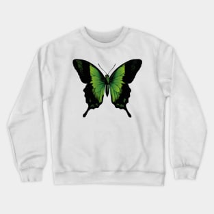 Green Butterfly | Vintage Butterfly | Green and Black | Crewneck Sweatshirt